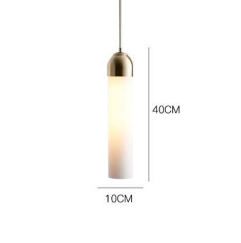 Đèn thả trần hình trụ thủy tinh