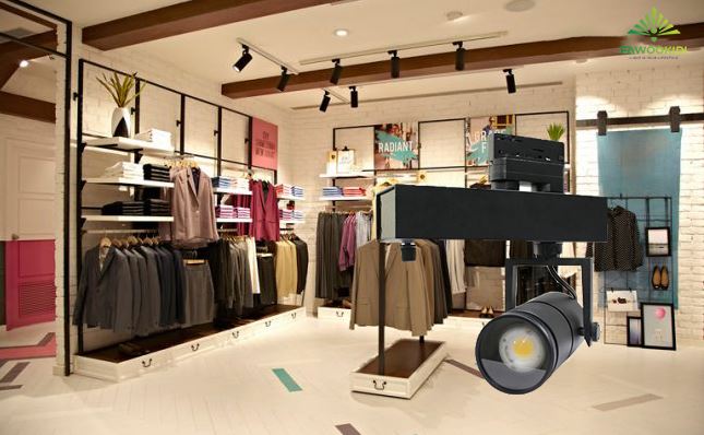 Thiết kế đèn trang trí cho shop quần áo