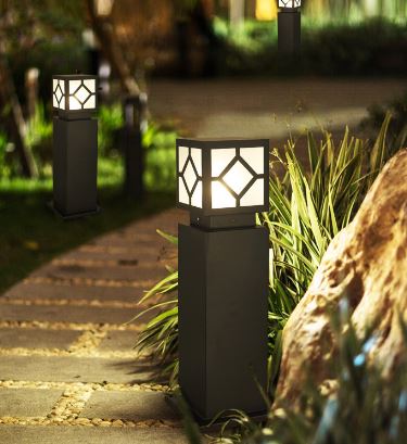 Trụ đèn trang trí lối đi sân vườn DSV21