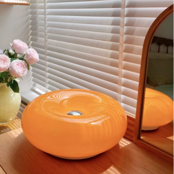 Đèn Ngủ Đèn Bàn Hình Bánh Rán Donut (size30) Cảm Ứng Chạm Decor Mọi Không Gian ALVIN ĐB012#